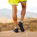 Injinji Spectrum Trail Midweight Mini-Crew Unisex Socks - Lava - Small