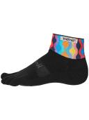 Injinji Spectrum Trail Midweight Mini-Crew Unisex Socks - Lava - Small