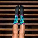 Injinji Spectrum Trail Womens Midweight Crew Slime M/L