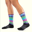 Injinji Spectrum Trail Womens Midweight Crew Slime M/L