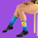 Injinji Spectrum Trail Womens Midweight Crew Slime M/L