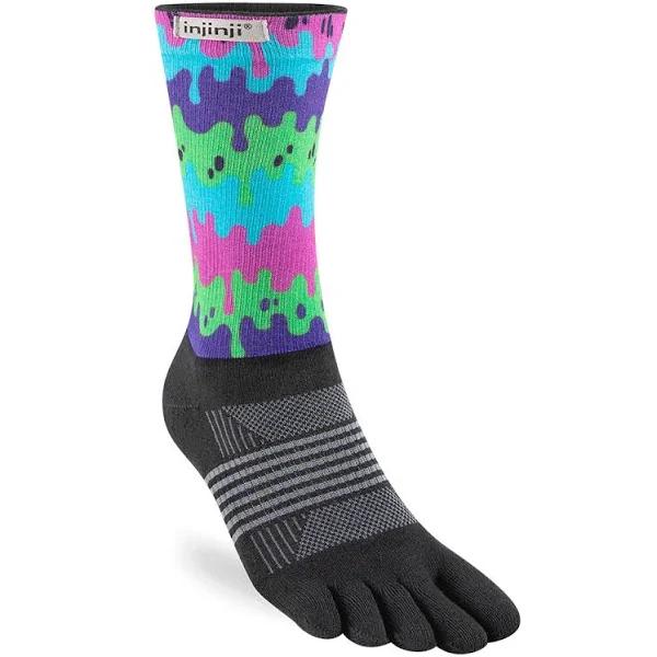 Injinji Spectrum Trail Womens Midweight Crew Slime M/L