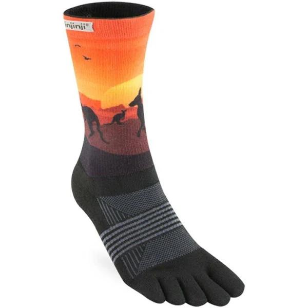 Injinji Trail 2.0 Midweight Crew Womens Socks - Kangaroo - M/L