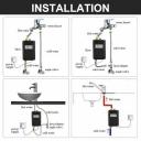 Instant Electric Tankless Hot Water Heater Shower Systems Under Sink