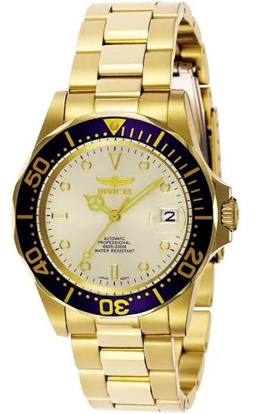Invicta Automatic Pro Diver 200M Champaign Dial 9743 Men's Watch