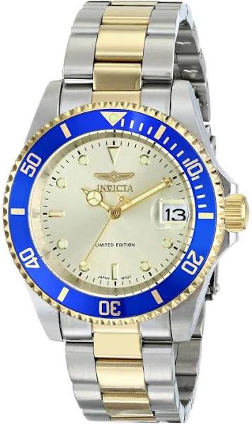 Invicta ILE8928OBA Pro Diver Automatic Dial Watch, Gold
