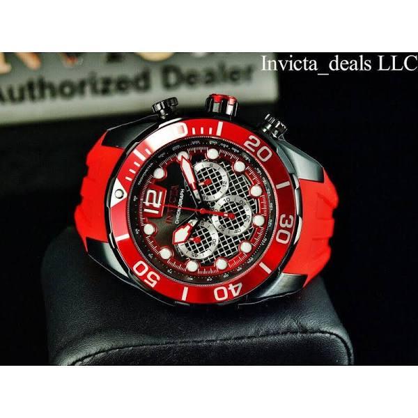 Invicta Pro Diver Quartz Red Dial Men's Watch 38456