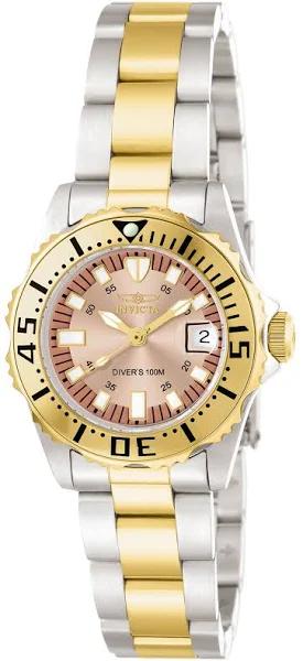 Invicta Pro Diver Rose Gold Dial Stainless Steel 15253 Women's Watch
