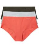 Invisibles 3 Pack Hipster Briefs Silver M