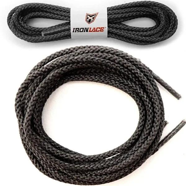 Ironlace 114cm Unbreakable Boot Laces Black