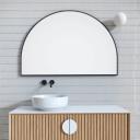 Isla Arch Mirror | 800 x 1200 Black