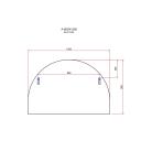 Isla Arch Mirror | 800 x 1200 Black