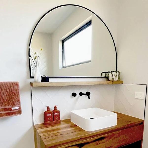 Isla Arch Mirror | 800 x 1200 Black