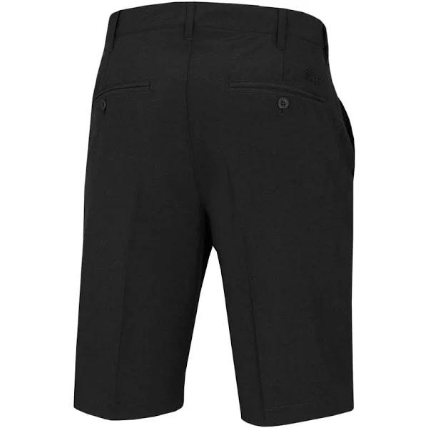 Island Green Gripper Waist Stretch Tapered Quick Dry Mens Golf Shorts Black 34