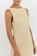 Ivy Sleeveless Midi Dress in Lemon Size XXL by DISSH