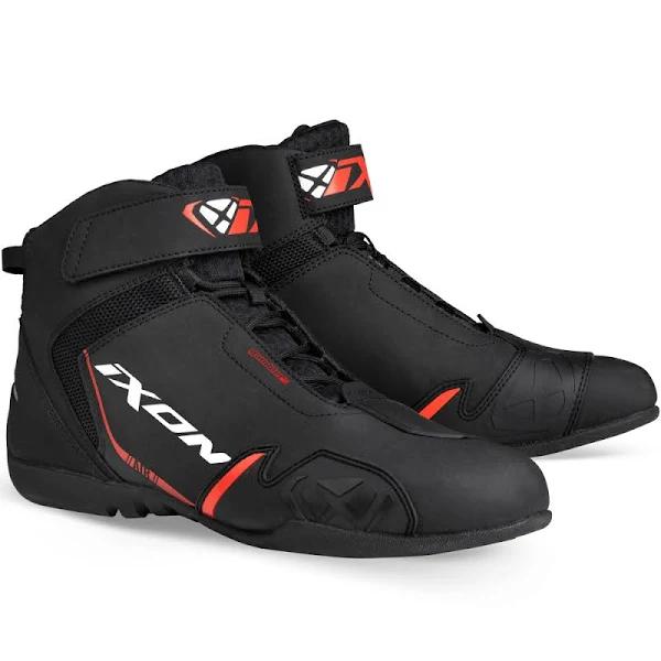Ixon Gambler 2023 Motorcycle Shoes, black-white-red, Size 46