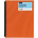 J.Burrows 20 Pocket Refillable Display Book Red