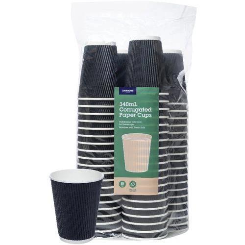 J.Burrows Corrugated Cups 340ml 480 Pack