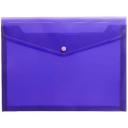 J.Burrows Document Wallet A5 Button Closure Blue
