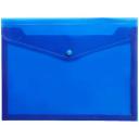 J.Burrows Document Wallet A5 Button Closure Blue