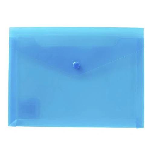 J.Burrows Document Wallet A5 Button Closure Blue