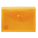 J.Burrows Document Wallet A5 Button Closure Orange
