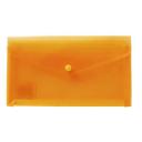 J.Burrows Document Wallet DL Button Closure Orange