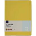J.Burrows Manila Folder A4 Assorted Colours 25 Pack