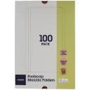 J.Burrows Manila Folder Foolscap Red 100 Pack