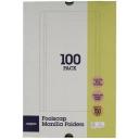 J.Burrows Manila Folder Foolscap Red 100 Pack
