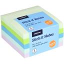 J.Burrows Stick-It Notes 76x76mm Pastel 12 Pack