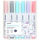 J.Burrows Whiteboard Markers Bullet Pastels 4 Pack