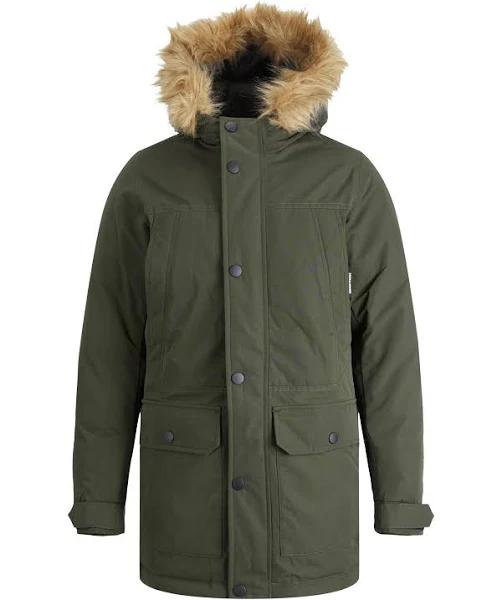 Jack & Jones Hero Long Puffer Coat Green M Man