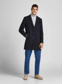 Jack & Jones Moulder Wool Coat in Dark Grey Slate XL