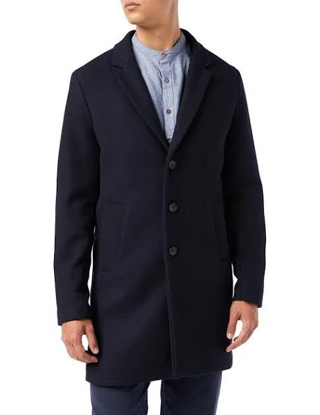 Jack & Jones Moulder Wool Coat in Dark Grey Slate XL