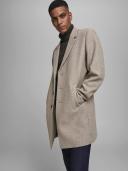 Jack & Jones Moulder Wool Coat in Greige Grey M