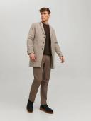 Jack & Jones Moulder Wool Coat in Greige Grey S