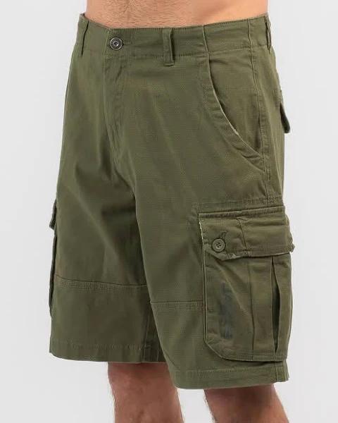 Jacks Men's Raised Cargo Shorts in Green | Size 36