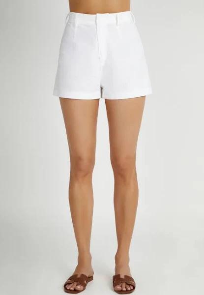 Jadri Linen Shorts | White