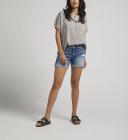 JAG JEANS Alex Distressed Boyfriend Denim Shorts Atlantic Blue