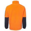 JB's Wear - Hi Vis 1/2 Zip Polar Fleece - 6HVPF-Lime / Purple-4XL