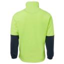 JB's Wear - Hi Vis 1/2 Zip Polar Fleece - 6HVPF-Lime / Purple-4XL