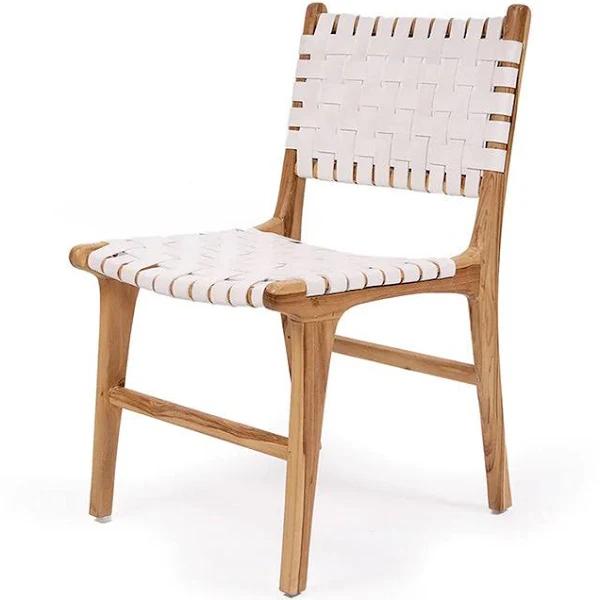 Jervis Bay Woven Leather Dining Chair