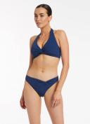 Jets Jetset Twist Front Bikini Bottom , Pacific Blue , Size 10