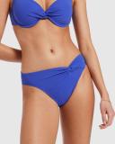 Jets Jetset Twist Front Bikini Bottom , Sapphire , Size 10