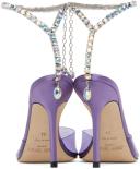 Jimmy Choo Purple Saeda 100 Heels