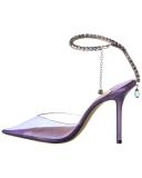 Jimmy Choo Purple Saeda 100 Heels