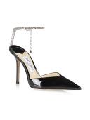 Jimmy Choo, Saeda 100 patent leather pumps, Women, Black, EU 36, Pumps