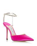 Jimmy Choo Saeda 100 Suede Pumps - Pink - 39,5