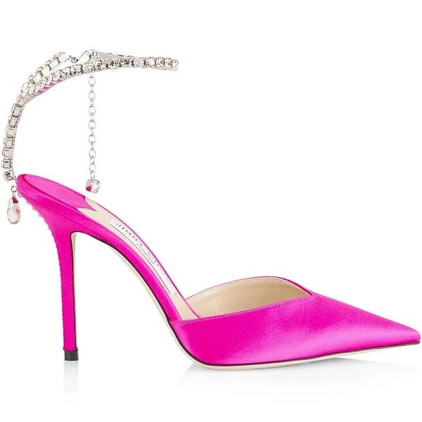 Jimmy Choo Saeda 100 Suede Pumps - Pink - 39,5
